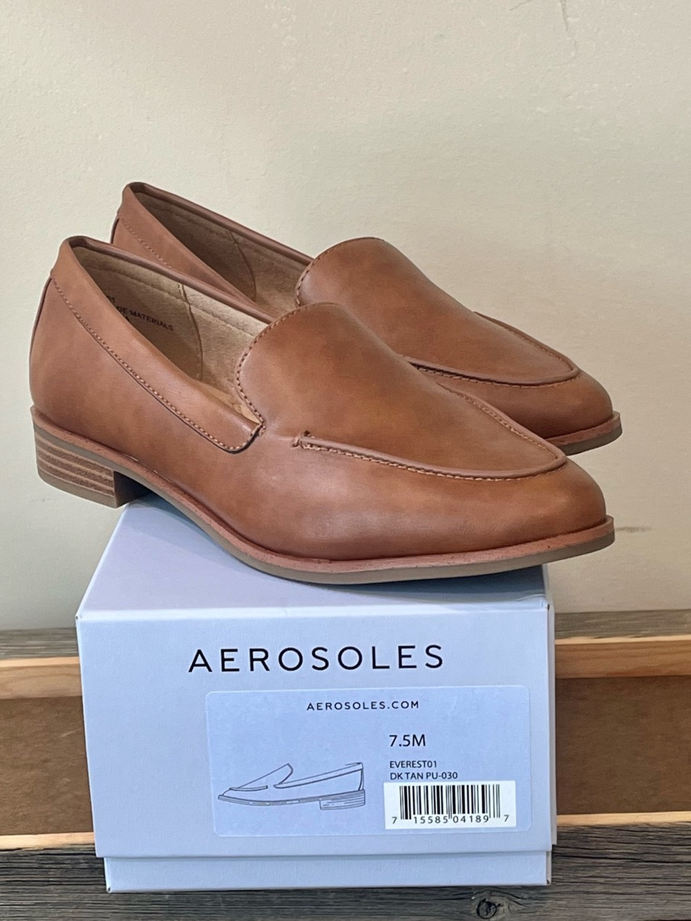 Aerosoles Women's Everest Tapered Dress Loafers Sz 7.5 New
